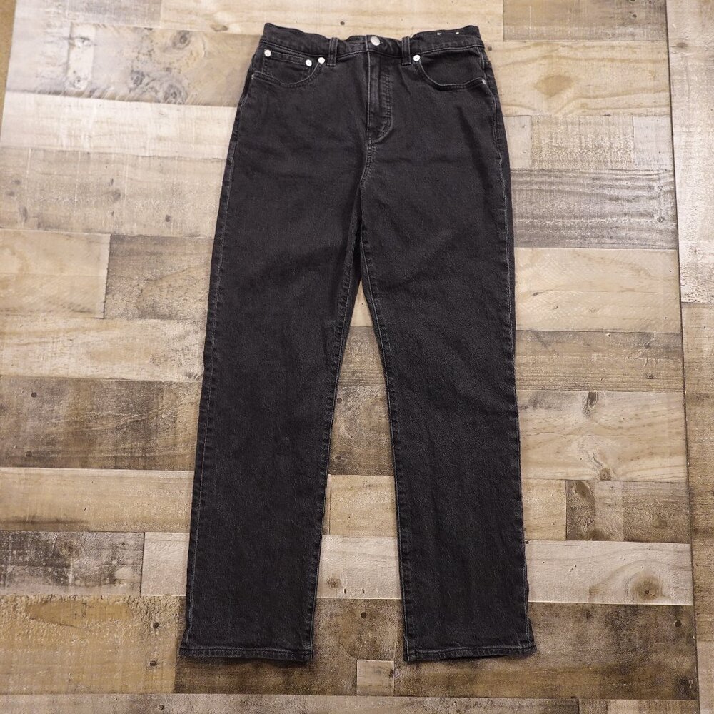 Madewell 90s Straight Jeans Women’s 29 Black‎ High Rise Stretch Denim